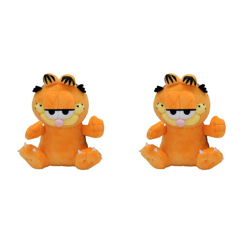 2PK Garfield Small Plush Soft Stuffed Animal Toy Kids - Orange 3y+