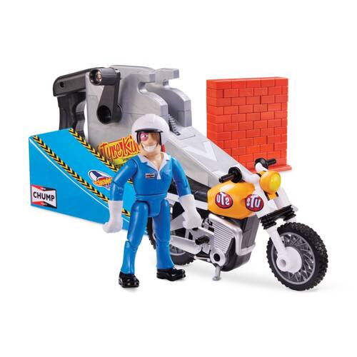 Stuntman Stu Nitro Boost Stunt Bike Action Figure Kids Toy w/ Ramp 5y+