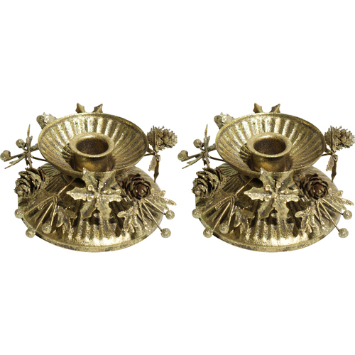 2PK LVD 12x12cm Metal Candle Holder Home/Living Room Decor