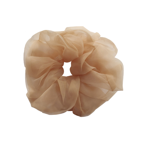 Culturesse Chai Cloud 16cm Satin Scrunchie - Latte