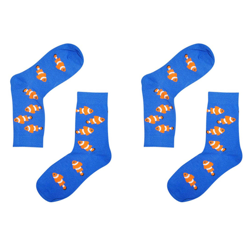 2PK Sole Mates Unisex Casual Dress Novelty Nemo Socks Pair One Size