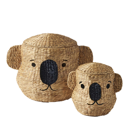 2pc Jiggle & Giggle Decorative Koala Storage Basket Set