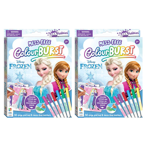 2PK Inkredibles Colour Burst Frozen Kids/Childrens Activity Book 3Y+