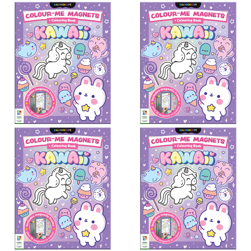 4PK Kaleidoscope Colour-Me-Magnets Kawaii Magnetic Art Set 3Y+ 