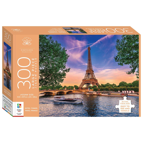 300pc Elevate Jigsaw Puzzle Eiffel Tower Paris France 61x46cm