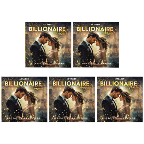 5PK Art Maker Billionaire Nights 29x29cm Colouring Book