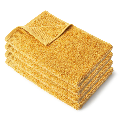 4PK Tontine Australian Cotton 600Gsm Hand Towel 40x60cm Ochre