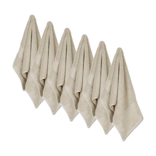 6x Ardor St Regis Collection 40x70cm Hand Towel 600GSM Soft Cotton Stone