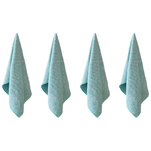 4PK Tommy Bahama 40.6x76cm Washed Pebble Hand Towel Ice Blue/Aqua