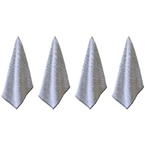 4PK Tommy Bahama 40.6x76cm Washed Pebble Hand Towel White/Graphite