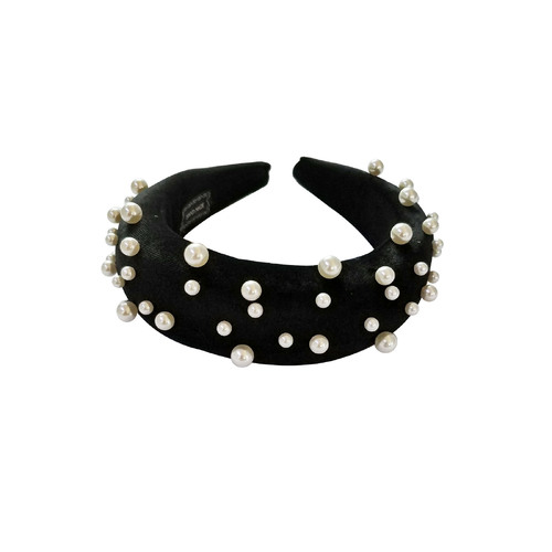 Culturesse 17.5cm Velvet Style Maker Headband - Noir