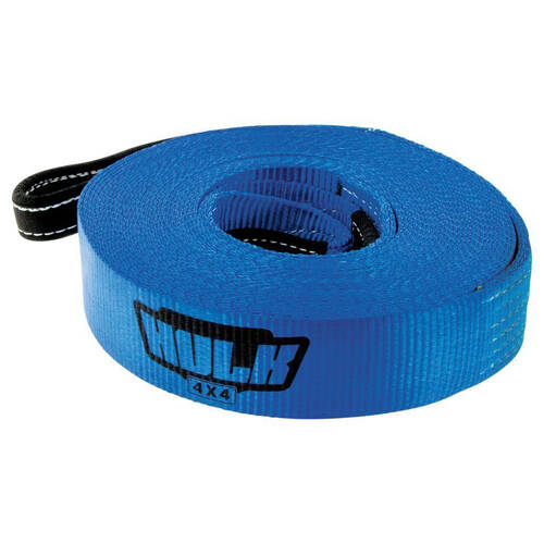 Hulk Pro Premium Winch 5000kg Extension Strap 60mm x 18m Blue