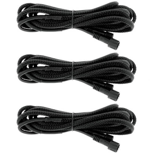 3PK Hulk Pro Textured Keypad Extension Cable Suits HU1300 2.4m Black