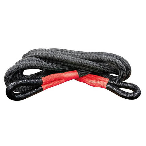 Hulk 13T Kinetic Recovery Synthetic Rope 22mm x 9m Black/Red
