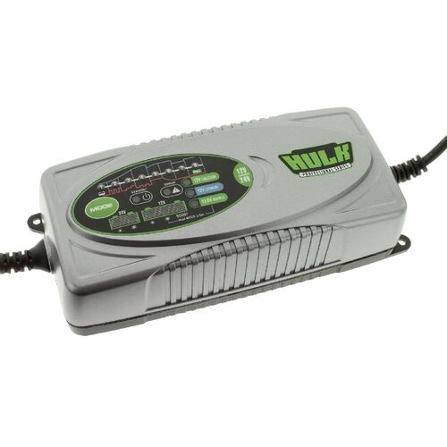 Hulk 4x4 Full Automatic Switchmode 7.5 Amp Car Battery Charger 12/24V
