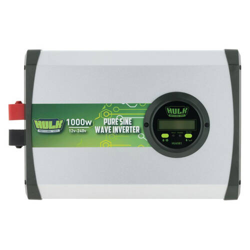 Hulk Pro Pure Sine Wave Power Inverter 12VDC to 240VAC True 1000W