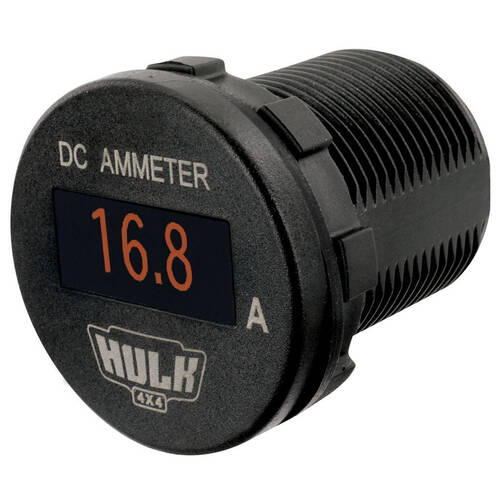 Hulk OLED Display Vehicle DC Ammeter 12-24V Amber Illumination