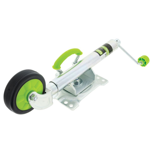 Hulk 4x4 Swivel 150mm Adjustable Jockey Wheel Green
