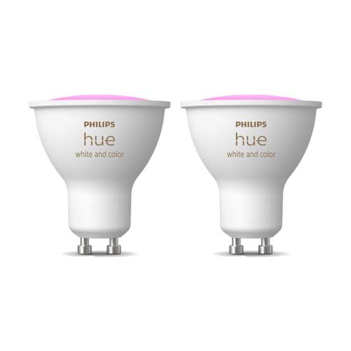 2PK Philips Hue White/Colour Ambience GU10 V3 Smart Lightbulb 5.7W