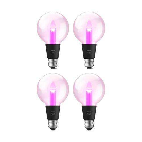 4PK Philips Hue White/Colour Ambience Lightguide G95 Smart LED Lightbulb E27