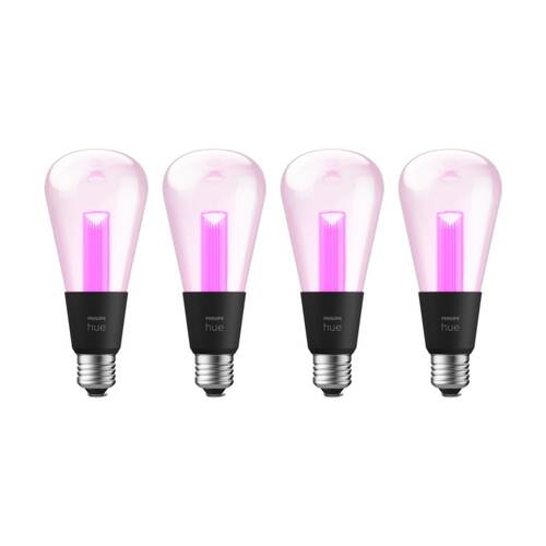 4PK Philips Hue White/Colour Ambience Lightguide ST72 Smart LED Lightbulb E27