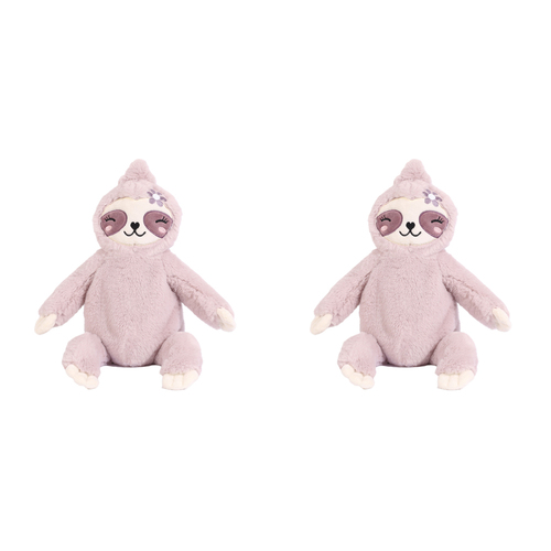 2PK Splosh Toasty Hugs Sadie Sloth Soft Plush 35cm Toy Baby 0+ Pink