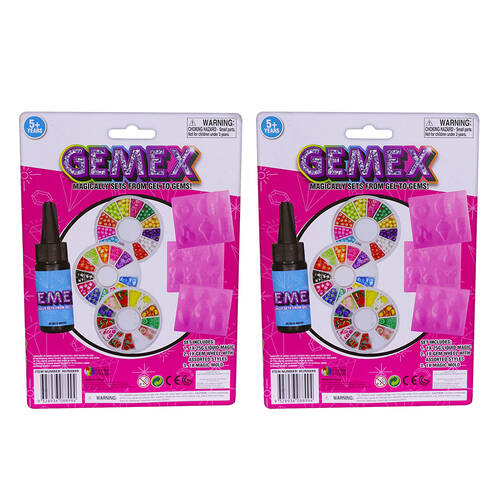 2PK Gemex Refill Liquid/Mold & Gems