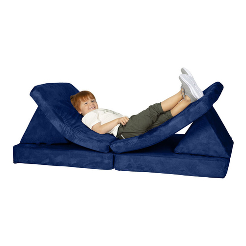 Huddle Creative Kids Play Lounge Folding Chair Toy Set Navy 