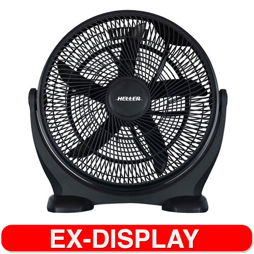 Heller 50cm High Velocity Floor/Desk Stand Fan Black