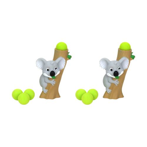 2PK  Hog Wild Koala Popper Soft Foam Ball Shooter Indoor/Outdoor Fun Toy