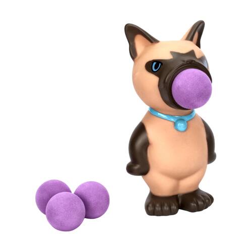  Hog Wild Siamese Cat Popper Soft Foam Ball Shooter Indoor/Outdoor Fun Toy