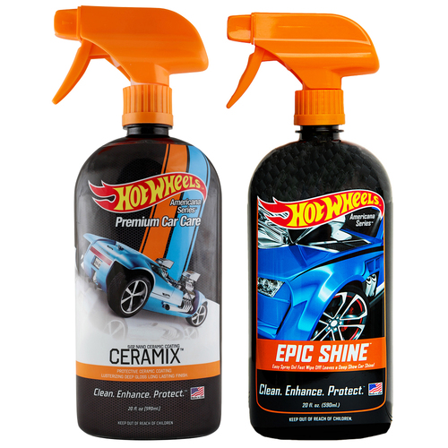 Hot Wheels Americana Ceramix & Epic Shine After Wash Car Cleaner Spray 590ml