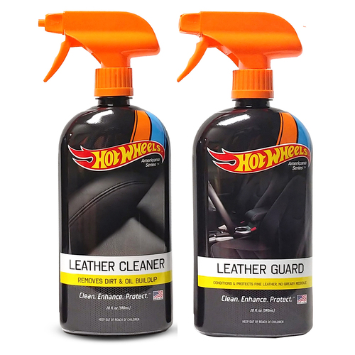 Hot Wheels Leather Car Interior & Leather Guard Cleaner Spray Combo 590ml