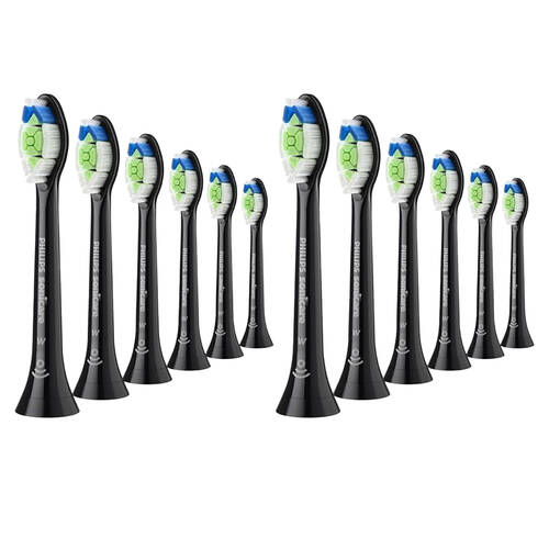 2x 6pk Philips Sonicare W2 Optimal-White Standard Electric Toothbrush Heads Black