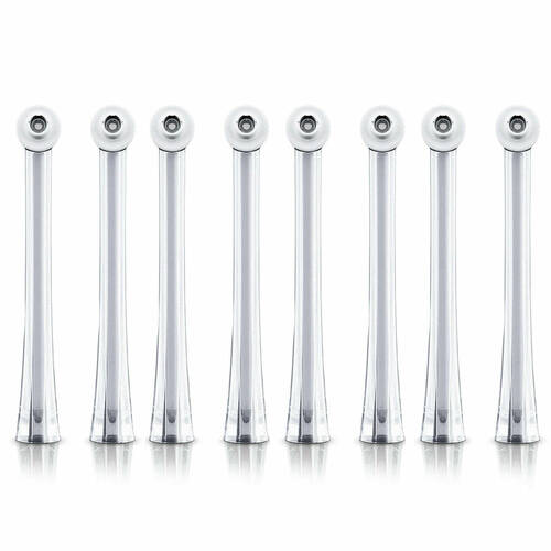 8pc Philips HX8032-05 Replacement Nozzle for AirFloss Ultra - Silver