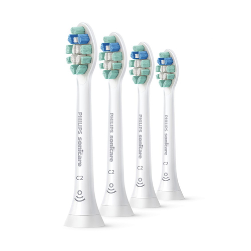 4pc Philips Sonicare C2 Optimal Plaque Defence Toothbrush Head For Sonicare Click-On Handles