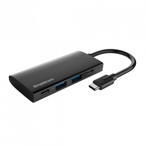 Simplecom 8cm CH382 USB-C to 4-Port USB-A/Type C Hub Adapter