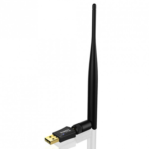 Simplecom NW611 AC600 WiFi Dual Band USB Male Adapter w/ 5dBi Antenna