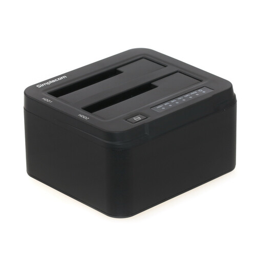 Simplecom SD322 Dual Bay USB 3.0 Docking Station For 2.5"/3.5" SATA HDD Black