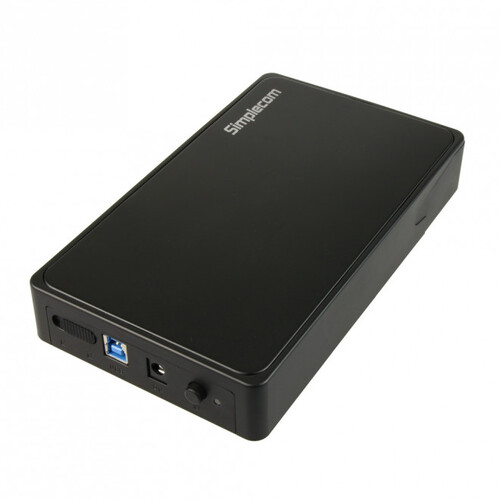 Simplecom SE325 Enclosure For 3.5" SATA HDD to USB 3.0 Hard Drive - Black