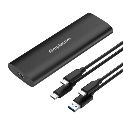 Simplecom USB-C SE516 Dual Protocol Enclosure For NVMe/SATA to M.2 SSD