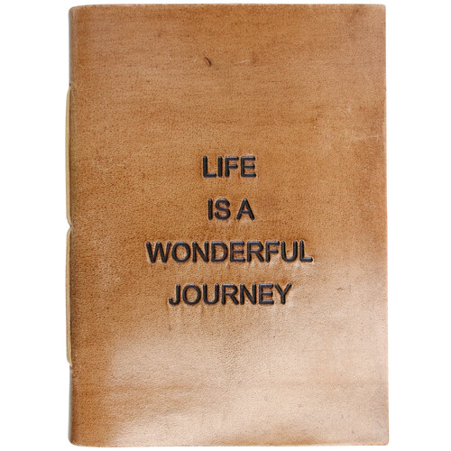 LVD Life Leather/Paper 18cm Notebook Writing Journal - Brown