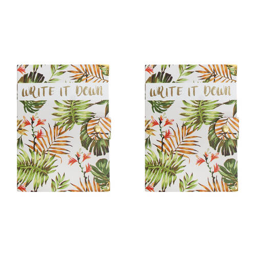 2PK LVD Leather Notebook Writing Stationery 18x13cm - Write It Down