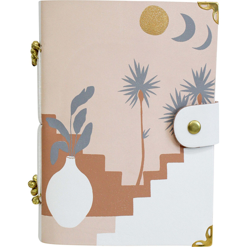 LVD Leather Notebook Writing Stationery 18x13cm - Morroc Moon