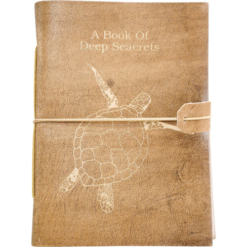 LVD Deep Seacrets Leather/Paper 18cm Notebook - Brown