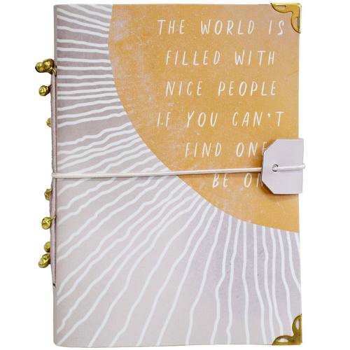 LVD Leather Notebook Writing Stationery 18x13cm - Nice People