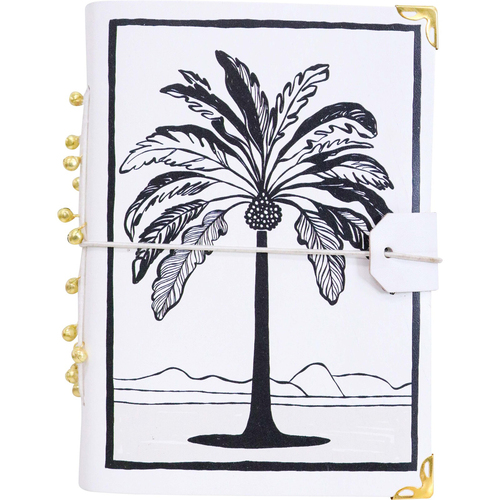 LVD Leather Notebook Writing Stationery 18x13cm - Balmy Palma