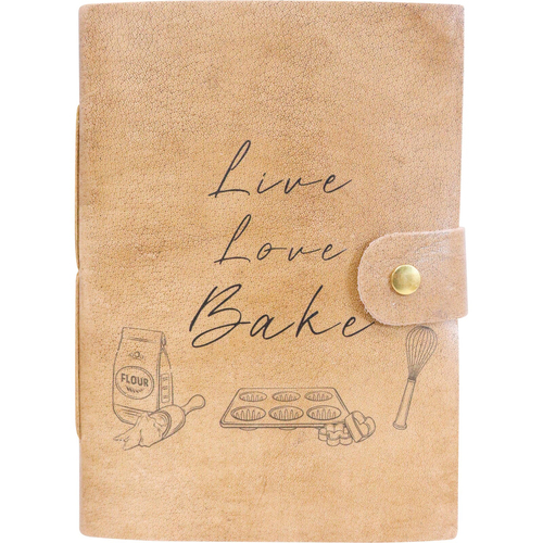 LVD Leather Notebook Writing Stationery 18x13cm - Love Bake