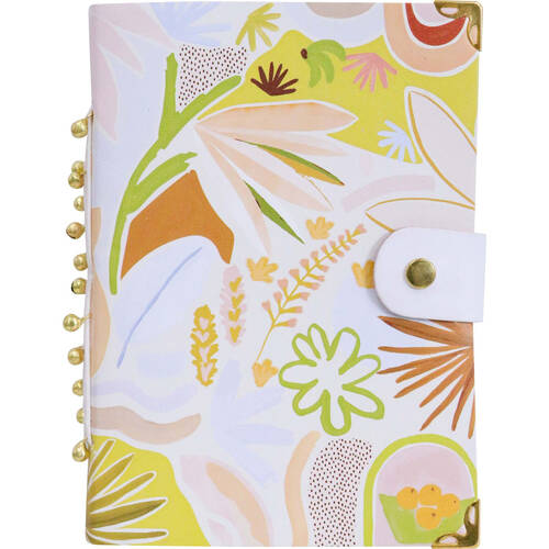 LVD Leather Cover Paper Notebook Writing Journal 18x13cm Floral Paloma