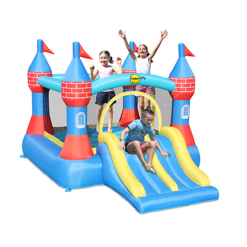 Happy Hop Inflatable Castle Bouncer with Double Slide